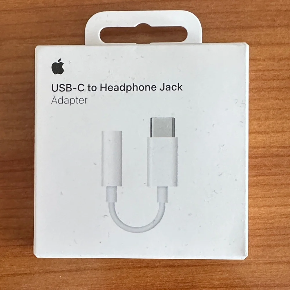 Apple USB-C to Headphone Jack Adapter - White